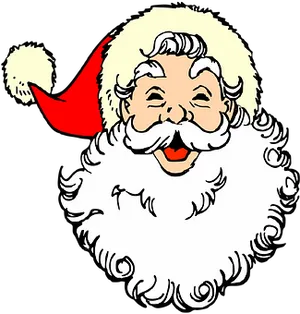 Jolly Santa Claus Cartoon PNG image