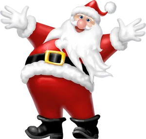 Jolly Santa Claus Celebration PNG image