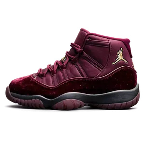 Jordan 11 Velvet Night Maroon Png 06252024 PNG image