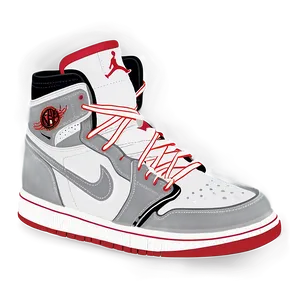 Jordan Shoes Illustration PNG 23