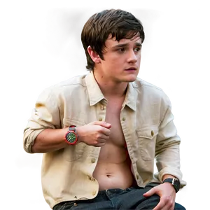Josh Hutcherson Movie Scene PNG 06202024