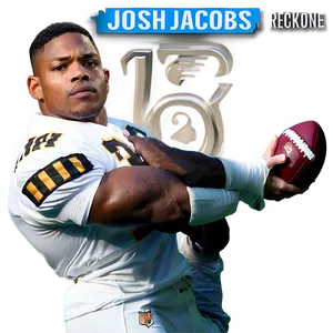 Josh Jacobs Football Pose PNG