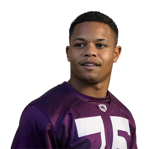 Josh Jacobs Portraitin Purple Jersey PNG