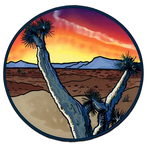 Joshua Tree Outline Sketch PNG Dcu32 PNG