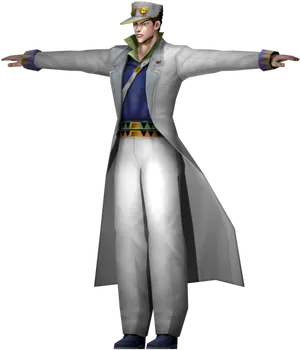 Jotaro Kujo Standing Pose PNG image