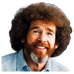 Joy Of Painting Bob Ross Hair Png 23 PNG image