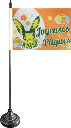Joyeuses Paques French Easter Flag PNG image
