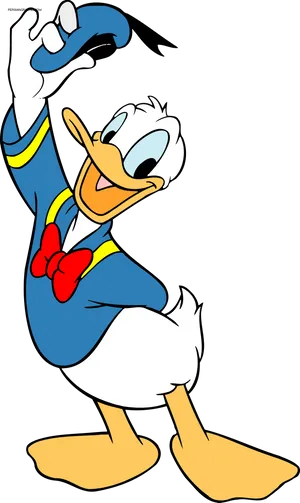 Joyful Animated Duck Character