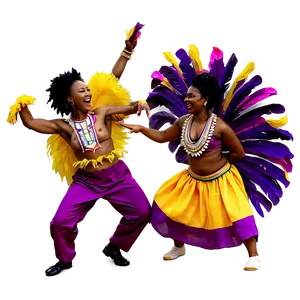 Joyful Carnival Dancers Png 06122024 PNG image