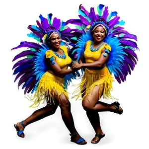 Joyful Carnival Dancers PNG Jqq