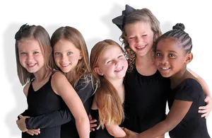 Joyful Children Friendship PNG image