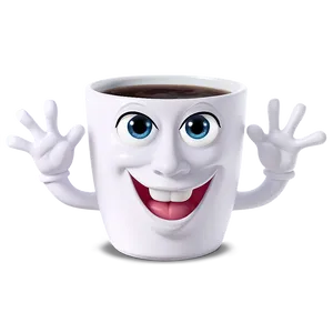 Joyful Cup Character PNG 39