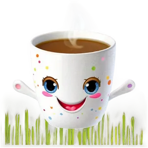 Joyful Cup Character PNG Ksv96