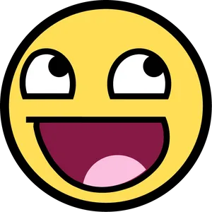 Joyful Emoji Laughter PNG image