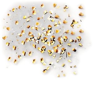 Joyful Gold Confetti PNG Skk93