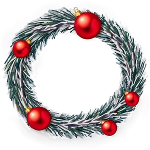 Joyful Happy Holidays Wreath Png 05232024 PNG image