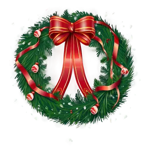 Joyful Happy Holidays Wreath PNG 05232024