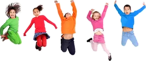 Joyful_ Kids_ Jumping_ Isolated_ Background.png PNG image