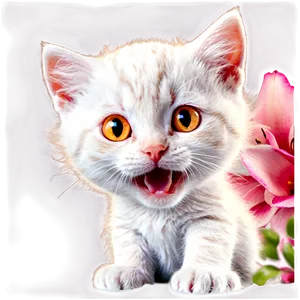 Joyful Kitty PNG 90