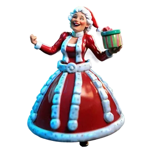 Joyful Mrs Claus Decoration PNG Aia