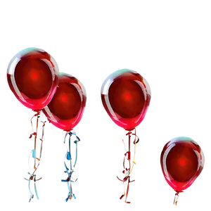 Joyful Red Balloons Png Lvf60 PNG image