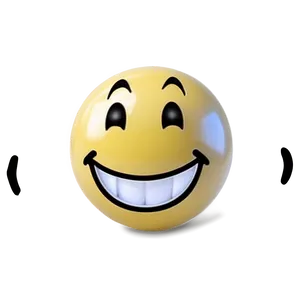 Joyful Smiley Face Adhesive Png 06272024 PNG image