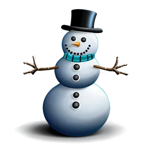 Joyful Snowman Icon PNG Gwe82