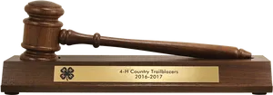 Judges Gavelon Stand Award Trophy20162017 PNG image
