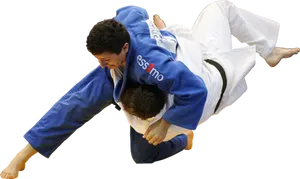 Judo Throw Action PNG image