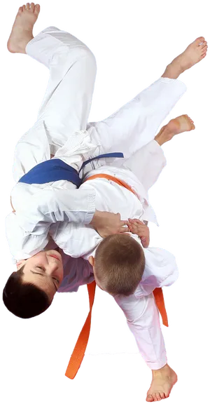 Judo Throw Technique Practice PNG image