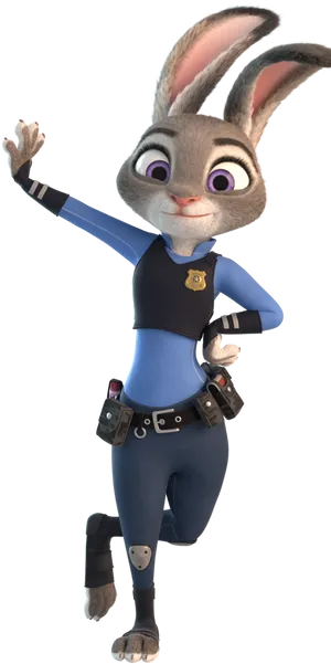 Judy Hopps Zootopia Police Officer PNG image