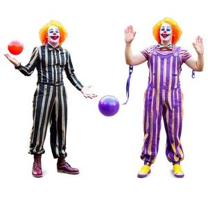 Juggling Clown Performance PNG Xwd49