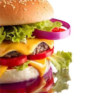 Juicy Cheeseburger Delight Png Xpk PNG image