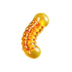 Juicy Gummy Worm Sweet Snack Png 06132024 PNG image