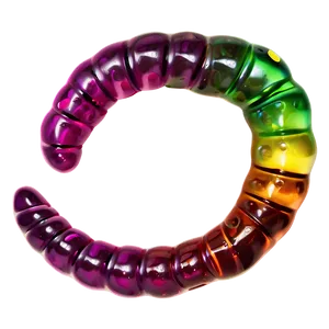 Juicy Gummy Worm Sweet Snack Png 31 PNG image