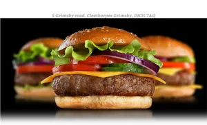 Juicy_ Hamburger_ Advertisement PNG image