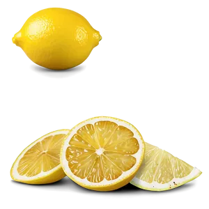 Juicy Lemon Wedge PNG Yir99