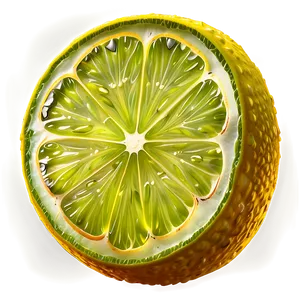 Juicy Lime Slice Png 06132024 PNG image