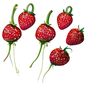 Juicy Strawberry PNG 05042024