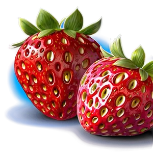 Juicy Strawberry PNG 05042024