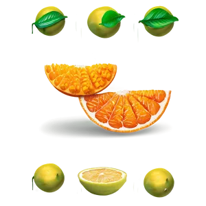 Juicy Tangerine Slice Png 06122024 PNG image