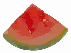 Juicy Watermelon Slice Illustration PNG image