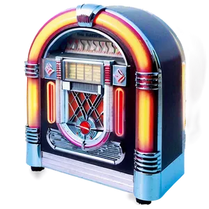 Jukebox At Retro Party PNG 06112024 PNG