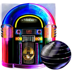 Jukebox With Disco Ball Png 06112024 PNG image