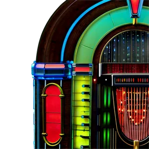 Jukebox With Glowing Lights Png 06112024 PNG image