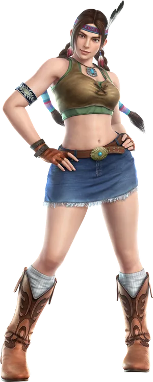 Julia Chang Tekken Character PNG image