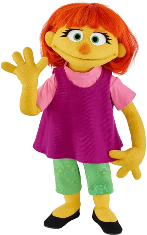 Julia Sesame Street Character PNG image