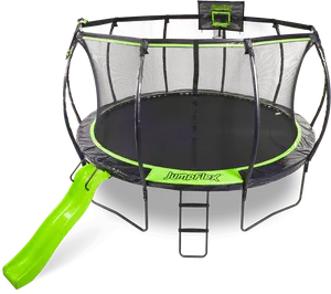Jump Flex Trampolinewith Safety Net PNG image