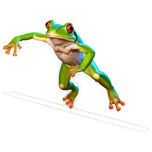 Jumping Frog Action PNG Pvi