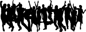 Jumping People Silhouettes PNG